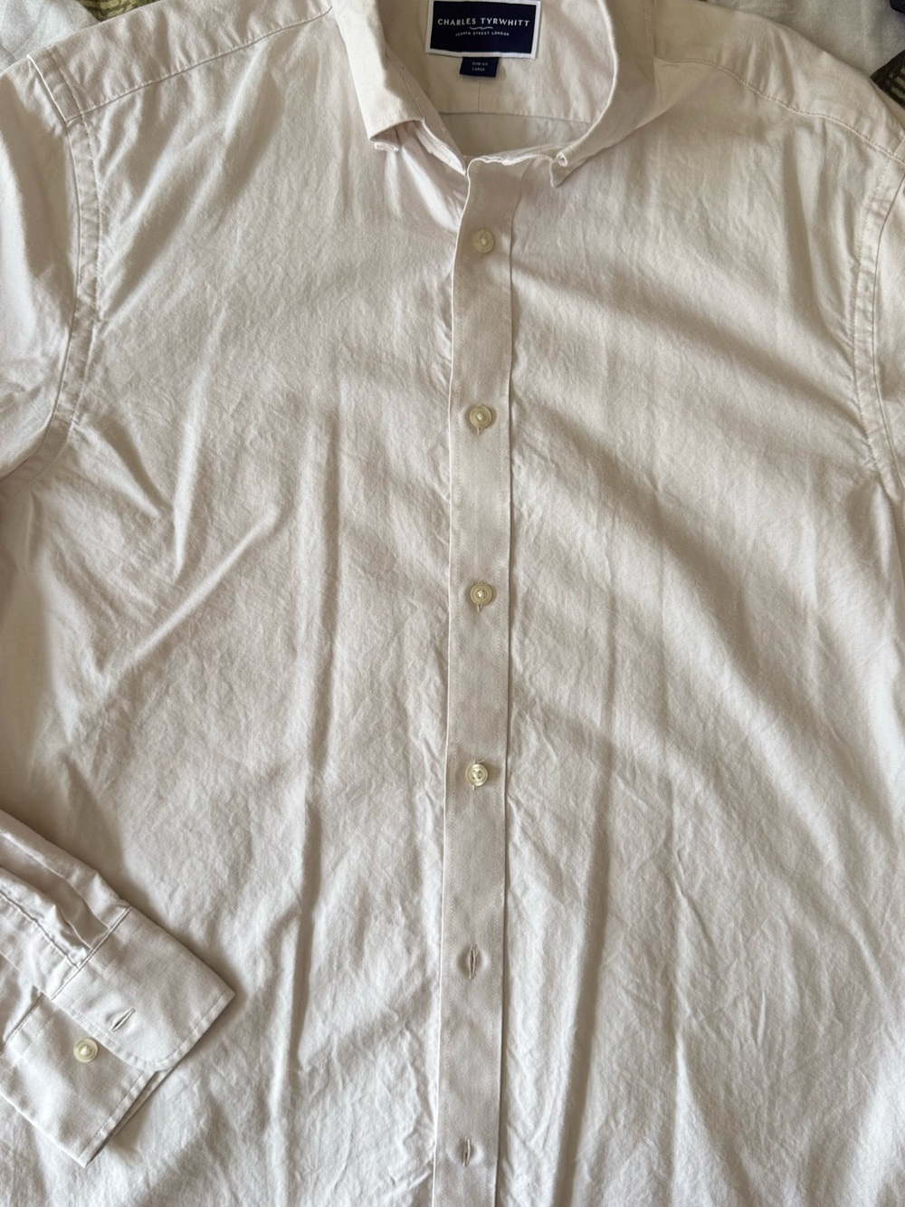 Charles Tyrwhitt Off-White Men's Dress Shirt